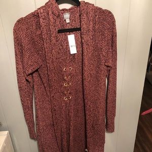 Long cardigan sweater